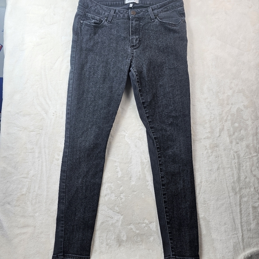 Paige Denim Emily Ultra Skinny Jeans Women’s 31 Dark Wash Black Made in USA